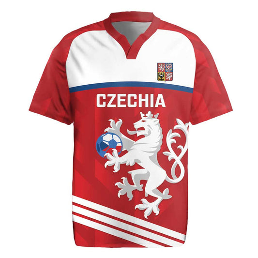 Custom Czech Republic Football Go Czechia - Sporty Style Rugby Jersey
