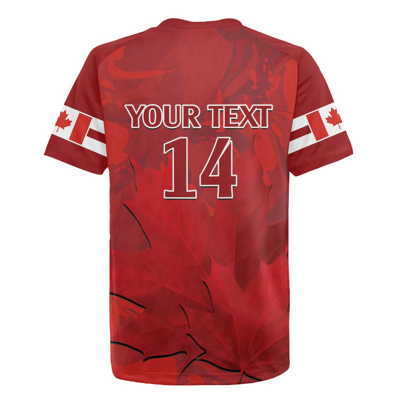 Custom Canada Cricket 2024 Maple Leaf Go Champions Rugby Jersey