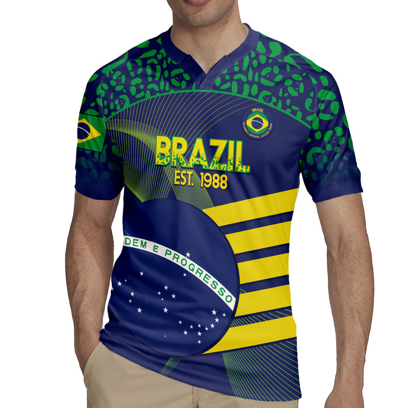 Custom Brazil Football Summer 2024 Go Champions Selecao Rugby Jersey