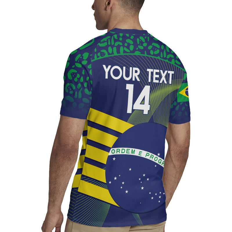 Custom Brazil Football Summer 2024 Go Champions Selecao Rugby Jersey