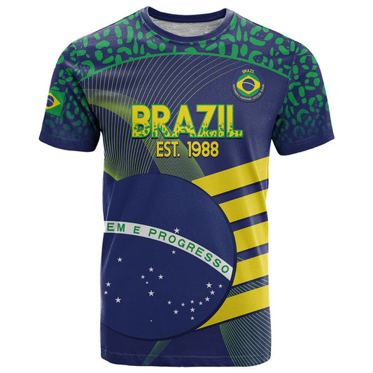Custom Brazil Football Summer 2024 Go Champions Selecao T Shirt