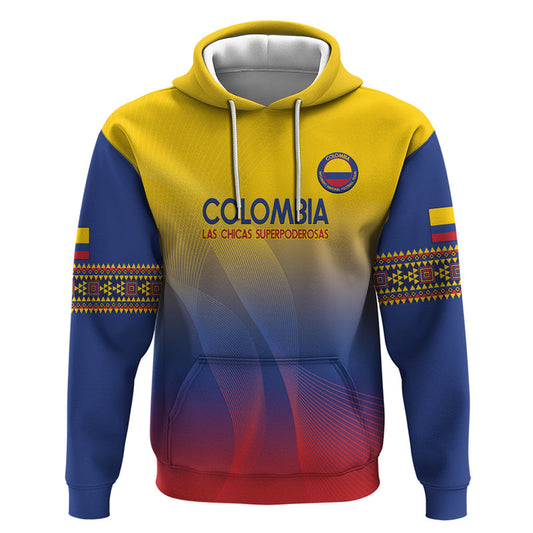 Custom Colombia Football Summer 2024 Las Chicas Superpoderosas Hoodie