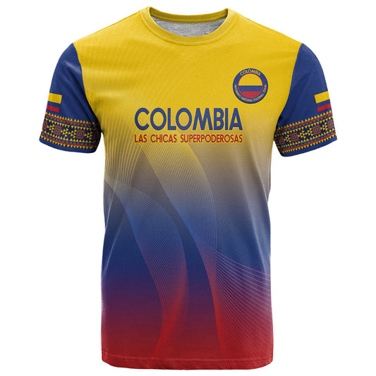 Custom Colombia Football Summer 2024 Las Chicas Superpoderosas T Shirt