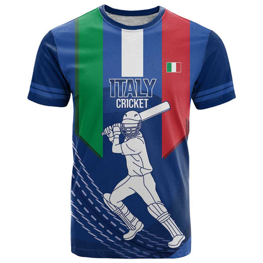 Custom Italy Cricket Go Gli Azzurri T Shirt
