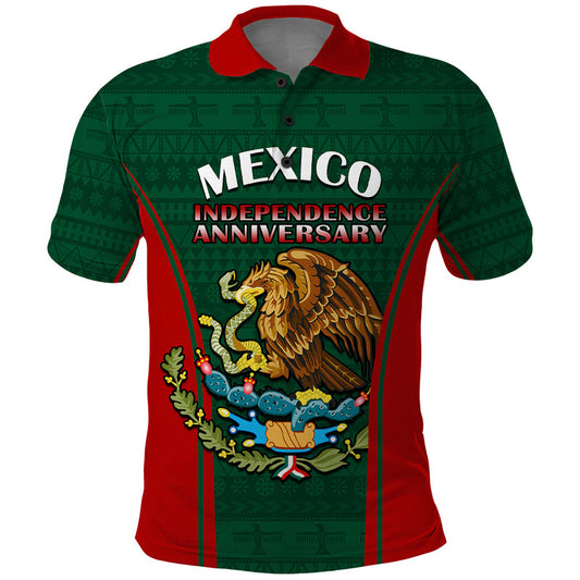 Custom Mexico Independence Day Happy 213th Anniversary Mexican Proud Polo Shirt