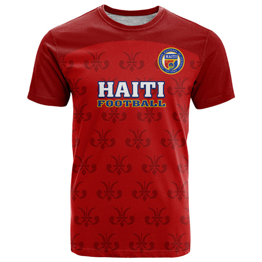 Custom Haiti Football Les Grenadieres 2023 World Cup Red Version T Shirt