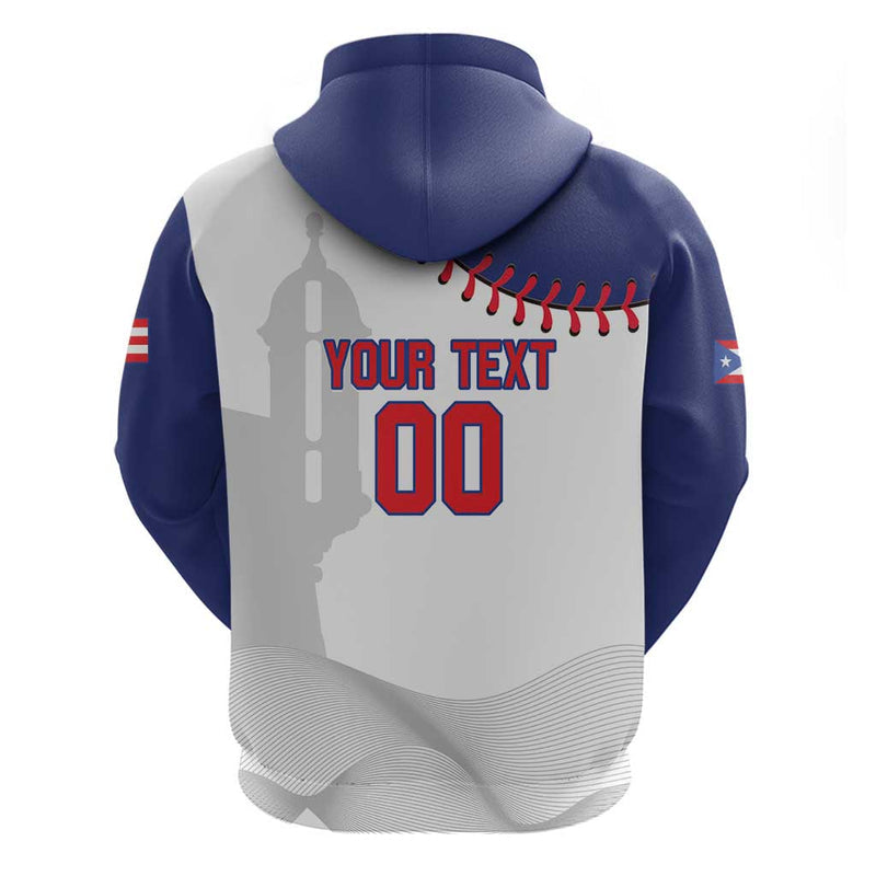 Custom Baseball Puerto Rico Coqui Mascot - Dynamic Style Hoodie