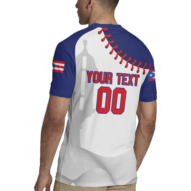 Custom Baseball Puerto Rico Coqui Mascot - Dynamic Style Rugby Jersey
