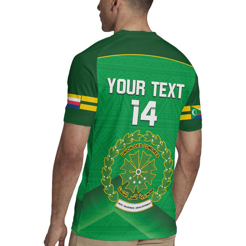 Custom Comoros Football Allez Les Coelacantes Rugby Jersey