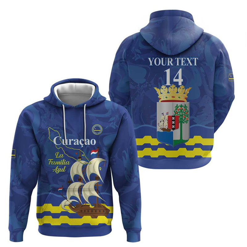 Custom Curacao Football La Familia Azul Hoodie