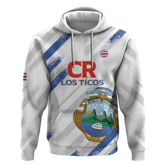 Custom Costa Rica Football Go Champions Los Ticos Hoodie