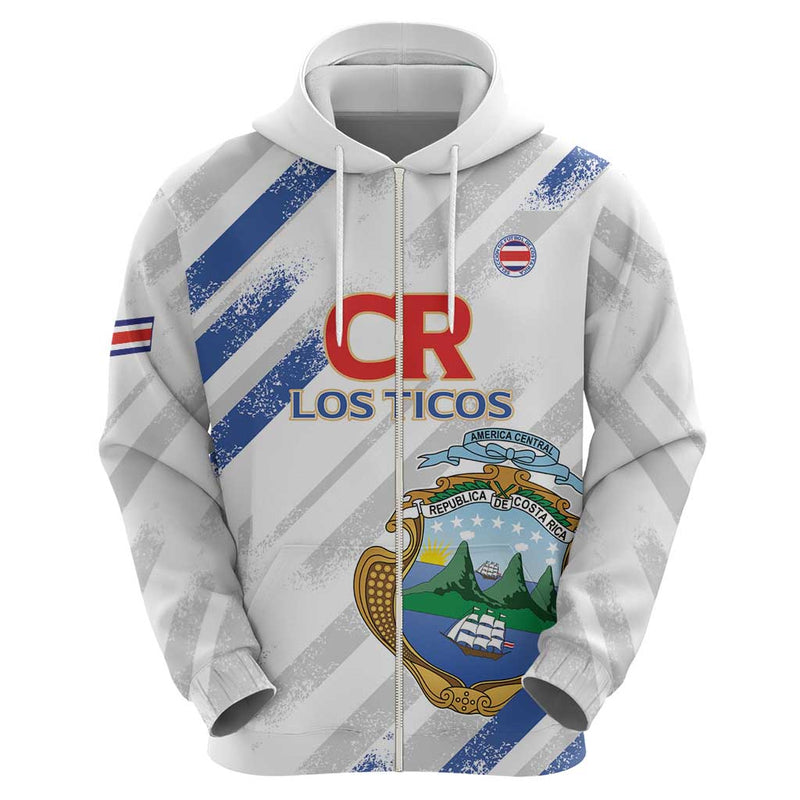 Custom Costa Rica Football Go Champions Los Ticos Hoodie