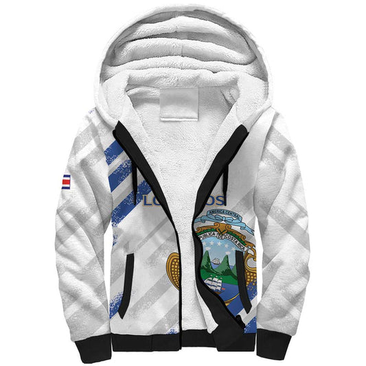 Custom Costa Rica Football Go Champions Los Ticos Sherpa Hoodie