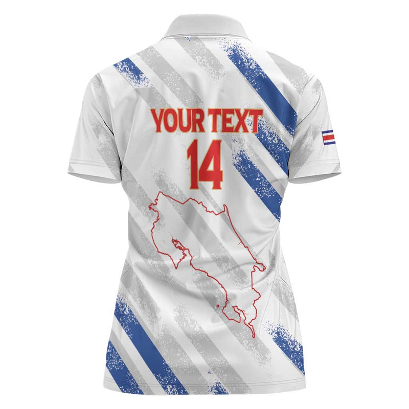 Custom Costa Rica Football Go Champions Los Ticos Women Polo Shirt