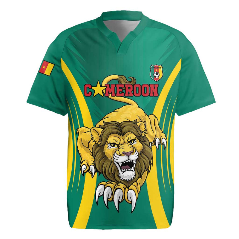 Custom Cameroon Football Go Indomitable Lions Rugby Jersey