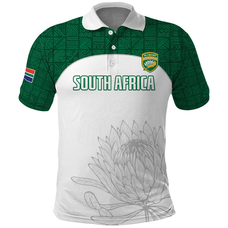 Custom South Africa Cricket Go Proteas Polo Shirt