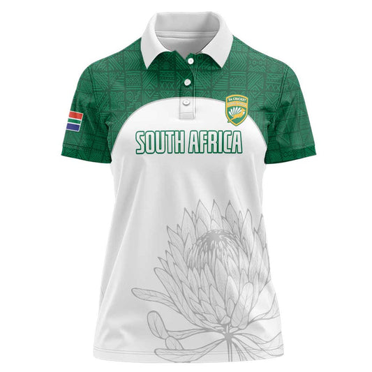 Custom South Africa Cricket Go Proteas Women Polo Shirt