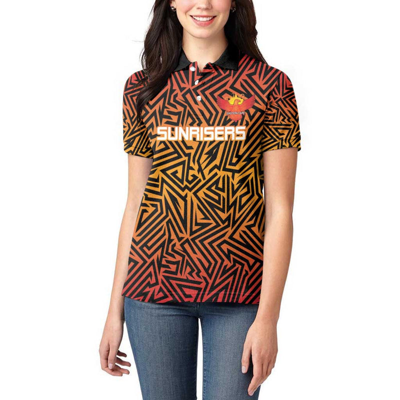 Custom South Africa Eastern Cape Cricket Go Sunrisers Women Polo Shirt