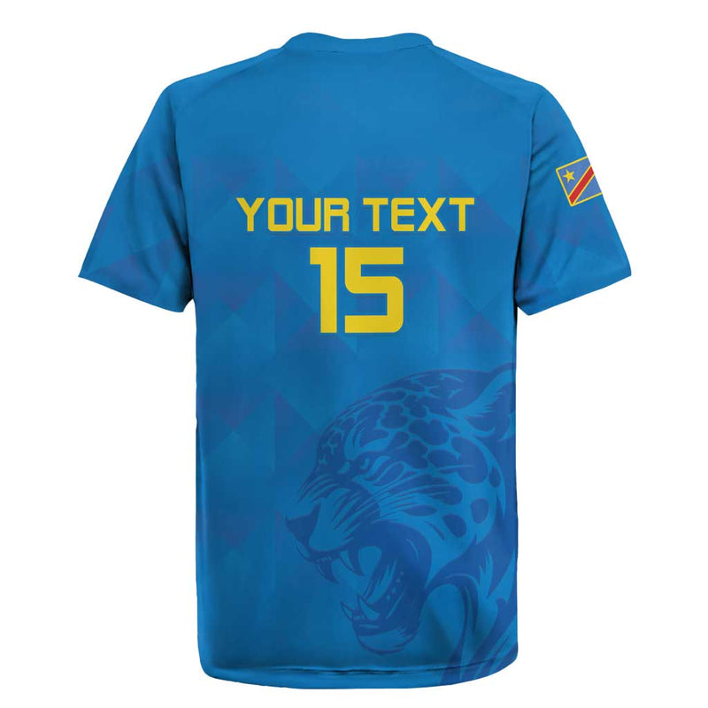 Custom Dr Congo Football Go Les Léopards Rugby Jersey