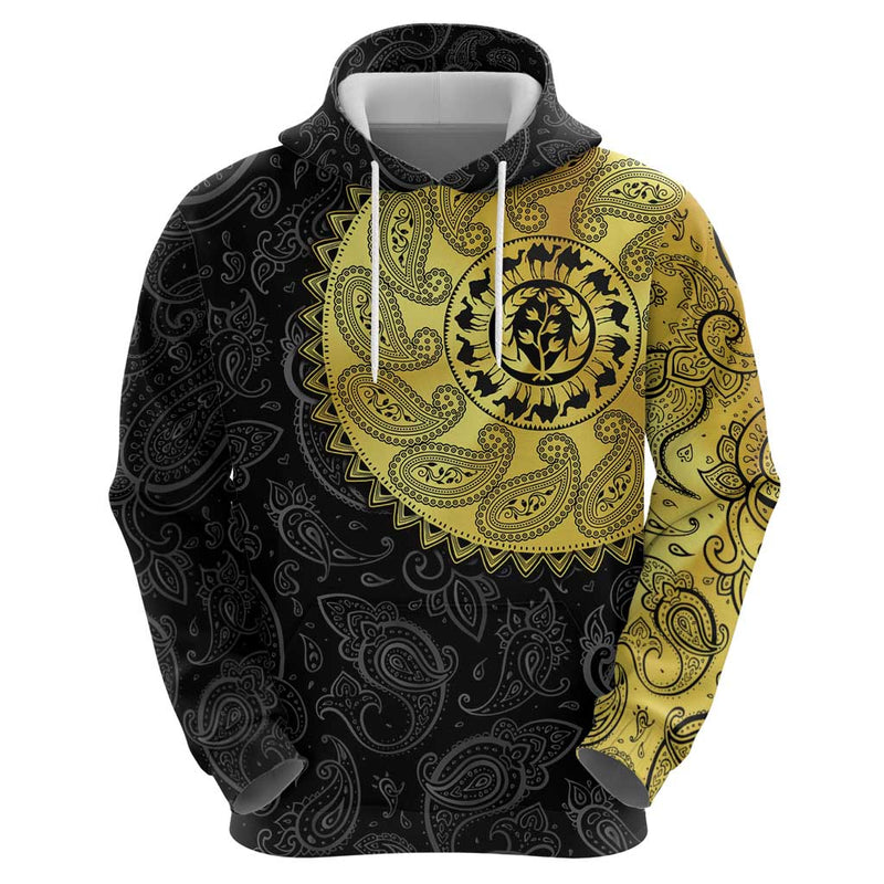 Eritrea African Tribal Mix Paisley Pattern Hoodie