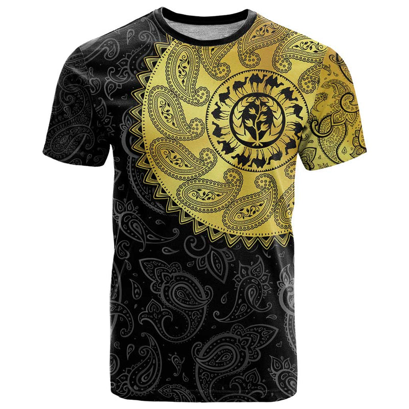Eritrea African Tribal Mix Paisley Pattern T Shirt