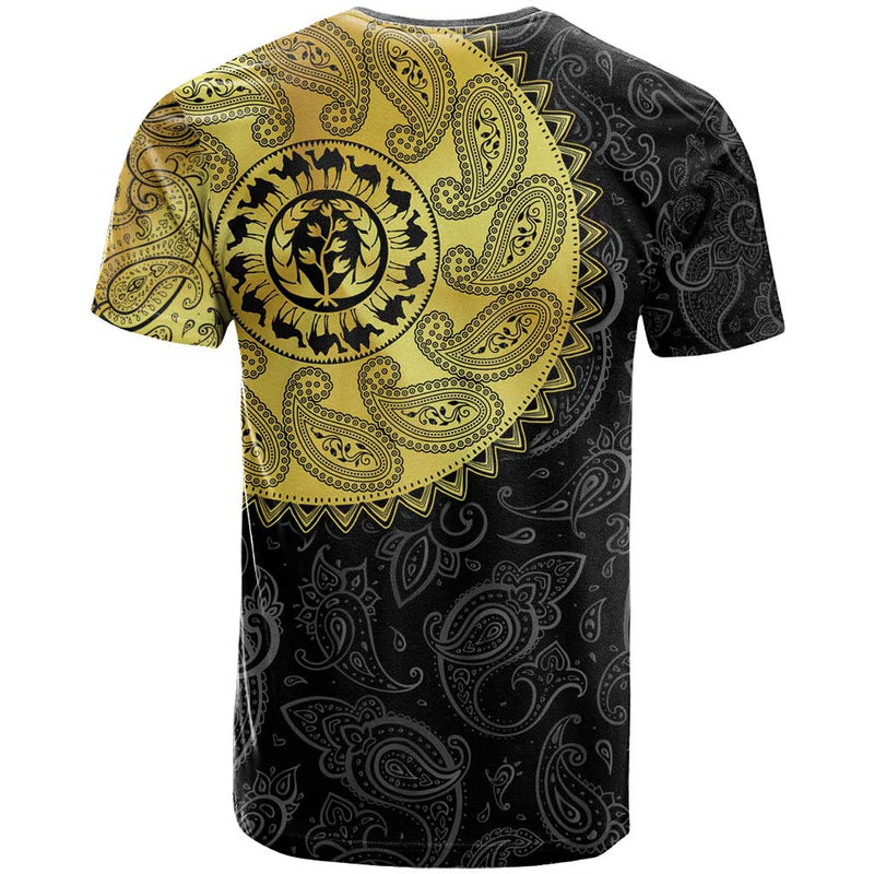 Eritrea African Tribal Mix Paisley Pattern T Shirt