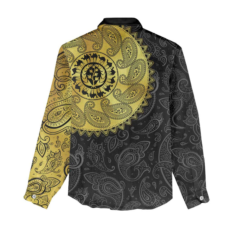 Eritrea African Tribal Mix Paisley Pattern Women Casual Shirt
