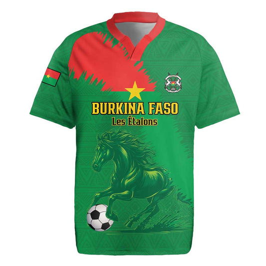 Custom Burkina Faso Football Go Les Etalons Rugby Jersey