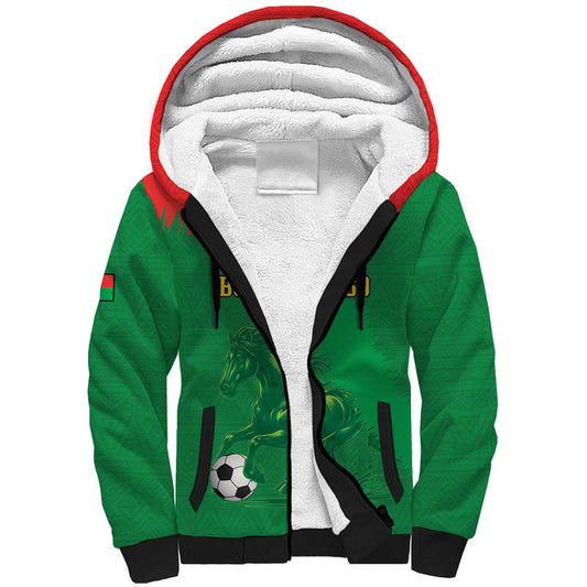 Custom Burkina Faso Football Go Les Etalons Sherpa Hoodie