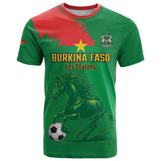 Custom Burkina Faso Football Go Les Etalons T Shirt