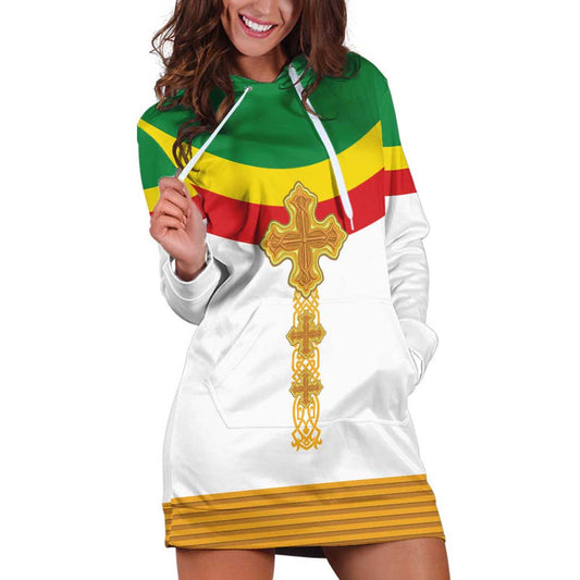 Ethiopia Meskel Ethiopian Cross Hoodie Dress