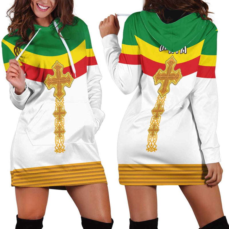Ethiopia Meskel Ethiopian Cross Hoodie Dress