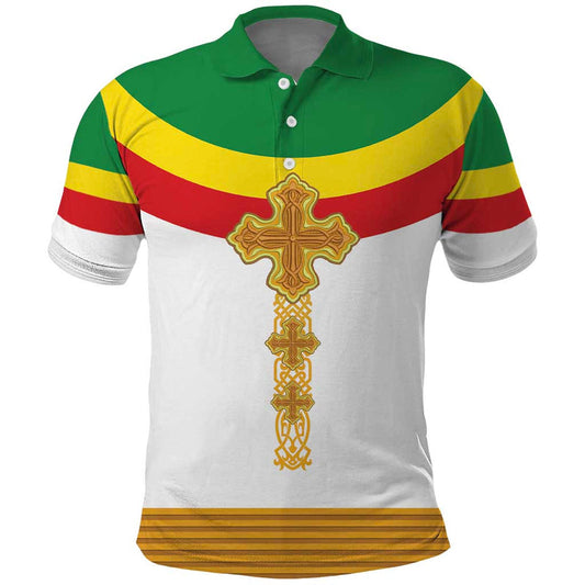 Ethiopia Meskel Ethiopian Cross Polo Shirt