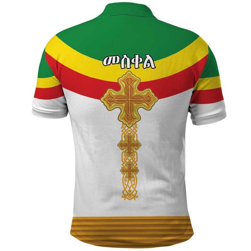 Ethiopia Meskel Ethiopian Cross Polo Shirt