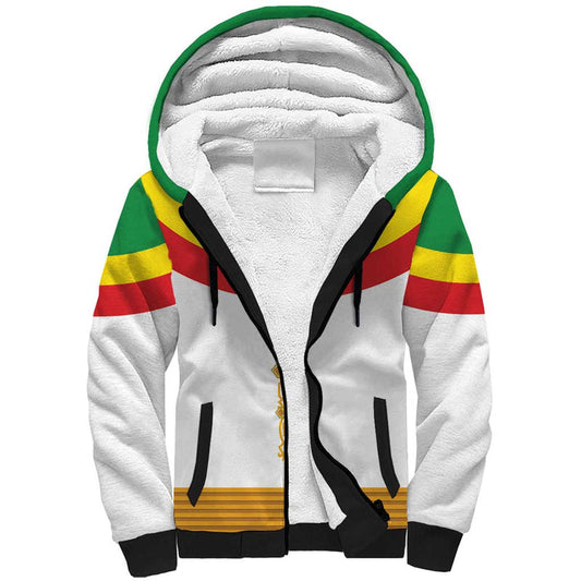Ethiopia Meskel Sherpa Hoodie Ethiopian Cross