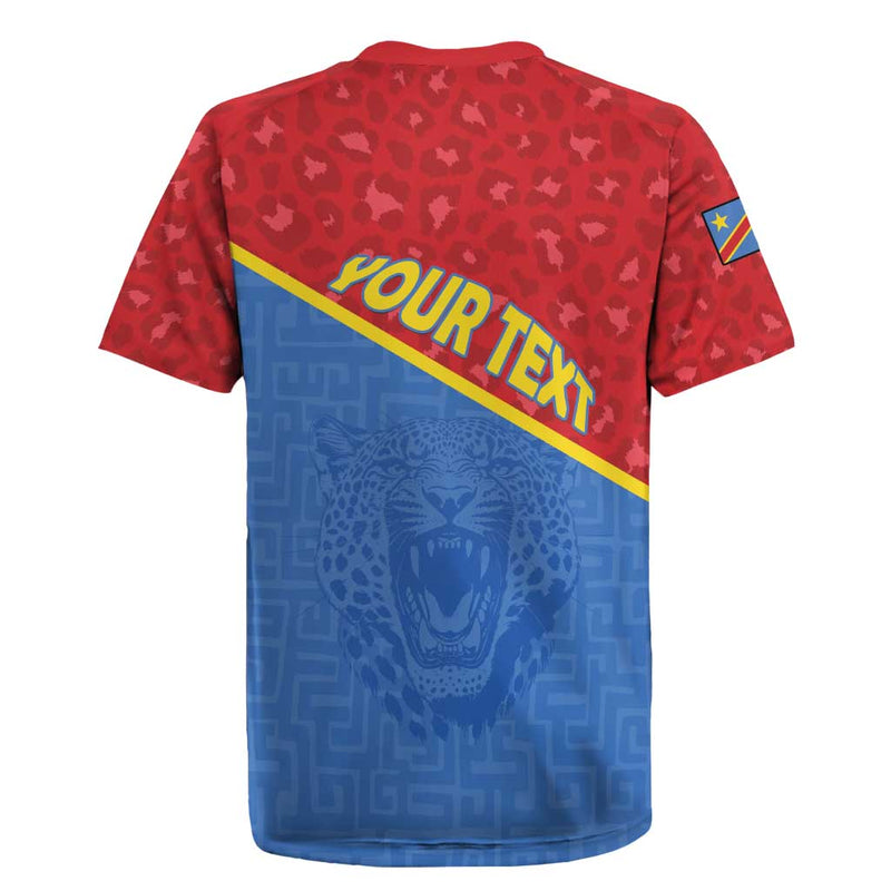 Custom Dr Congo Football Allez Les Léopards Rugby Jersey
