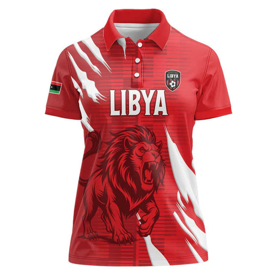 Custom Libya Football Forza Libya Women Polo Shirt