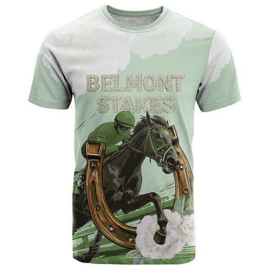 158th Anniversary Belmont Horse Racing Run for the Carnations T Shirt