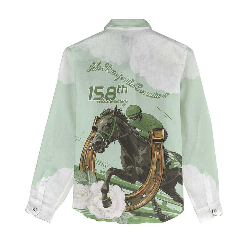158th Anniversary Belmont Horse Racing Run for the Carnations Women Casual Shirt
