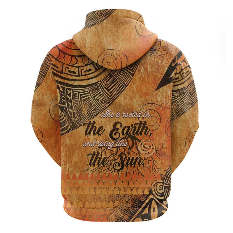 African Women She Is Rooted In The Earth and Rising Like The Sun Hoodie