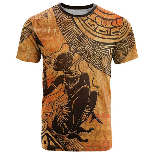 African Women She Is Rooted In The Earth and Rising Like The Sun T Shirt