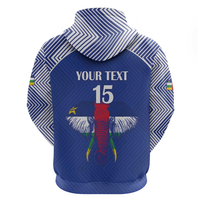 Custom Central African Republic Football Hoodie Go Champions