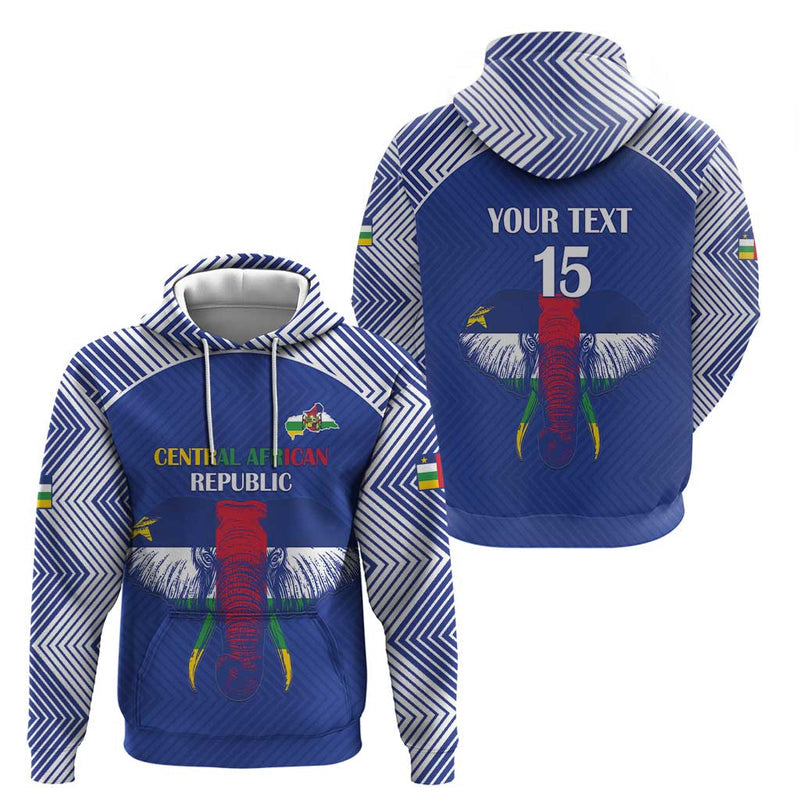 Custom Central African Republic Football Hoodie Go Champions