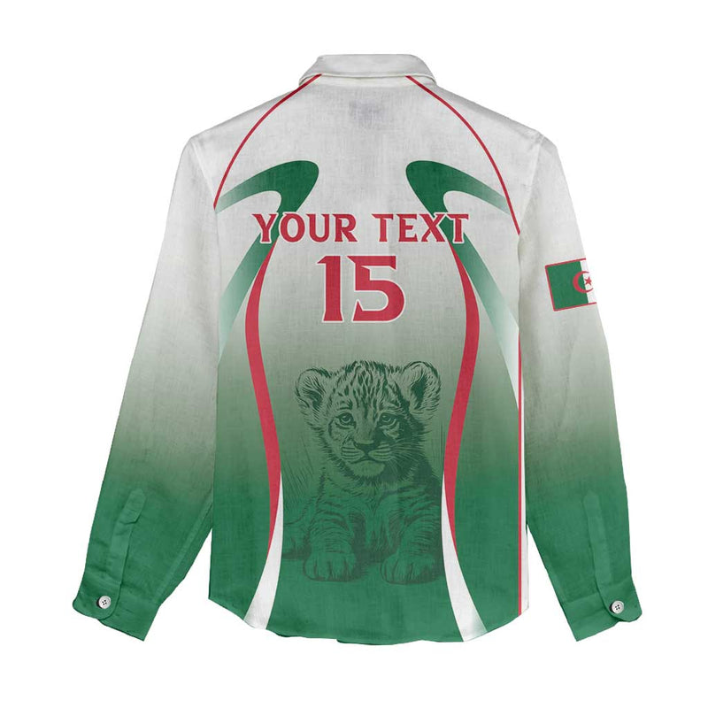 Algeria Rugby Custom Go Lion Cubs Women Casual Shirt