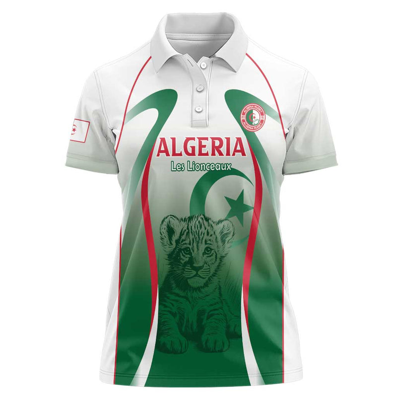 Algeria Rugby Custom Go Lion Cubs Women Polo Shirt