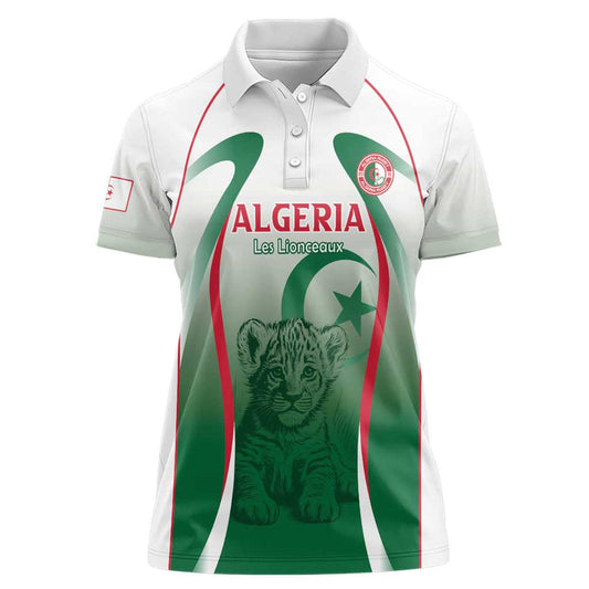 Algeria Rugby Custom Go Lion Cubs Women Polo Shirt