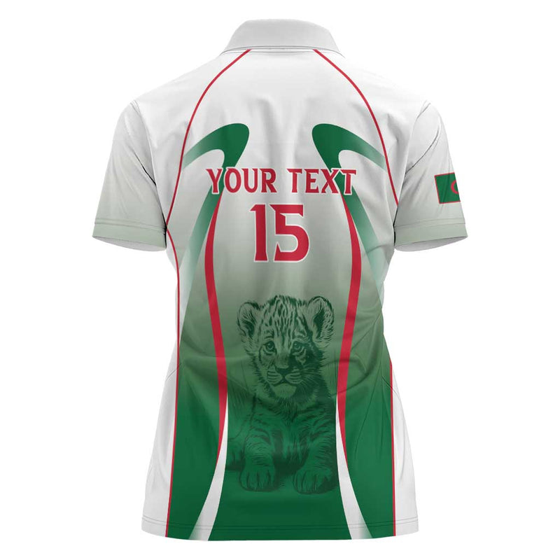 Algeria Rugby Custom Go Lion Cubs Women Polo Shirt