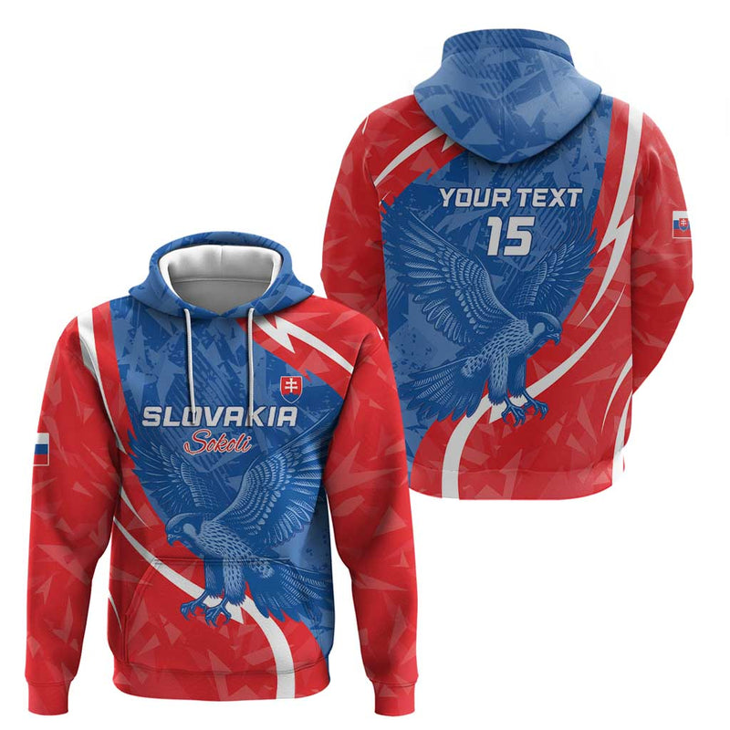 Custom Slovakia Football Come On Sokoli Hoodie