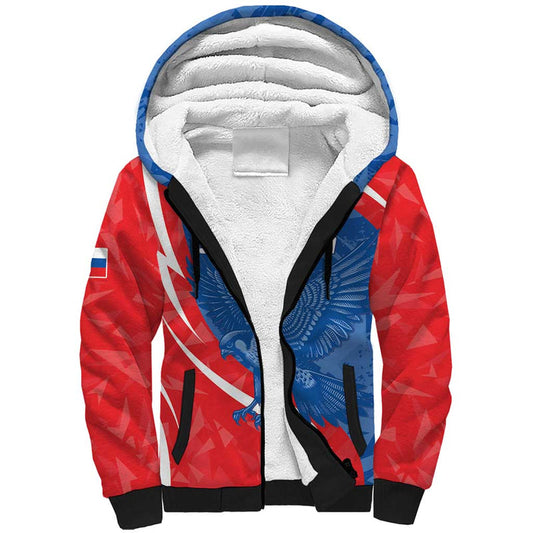 Custom Slovakia Football Come On Sokoli Sherpa Hoodie