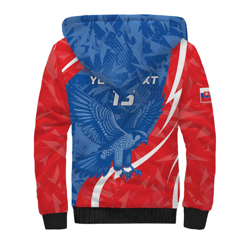 Custom Slovakia Football Come On Sokoli Sherpa Hoodie